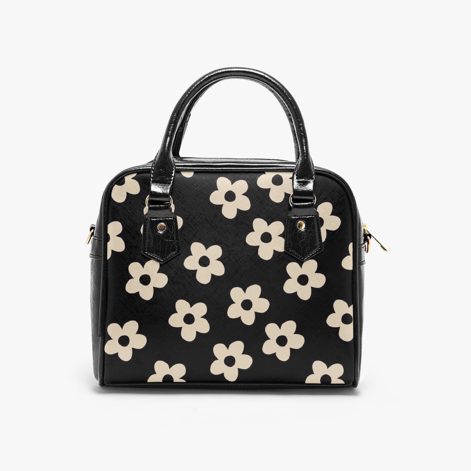 Handbag with detachable shoulder strap