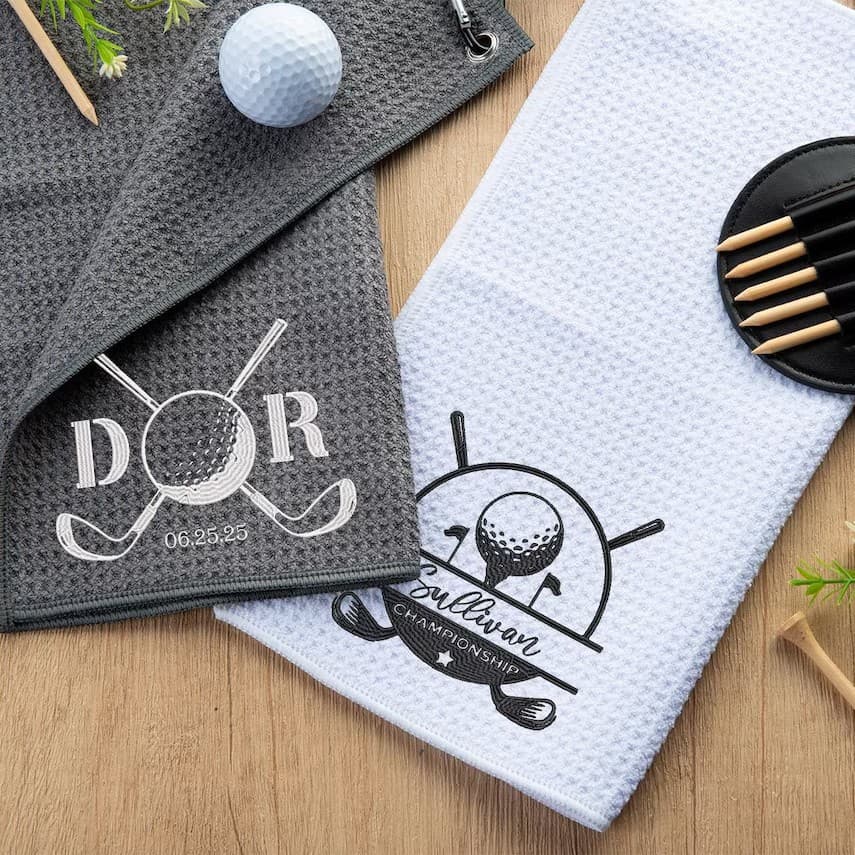 Personalized Embroidered Golf Towel