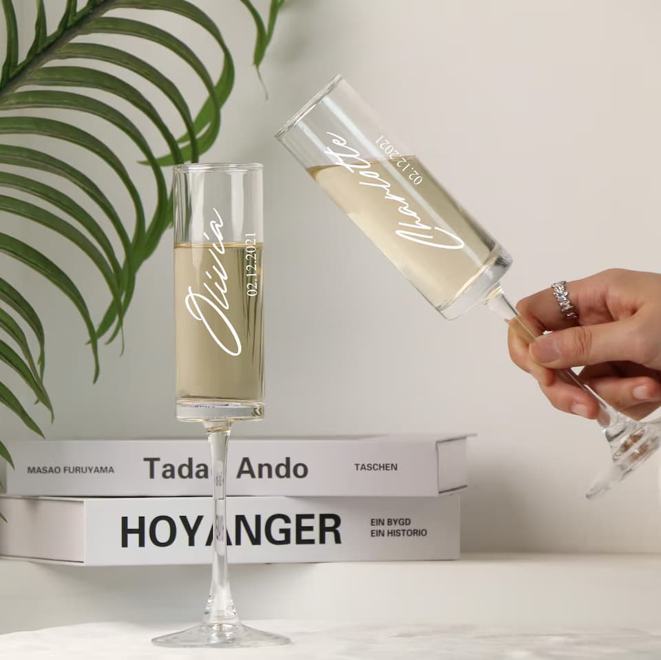 Personalized Champagne Glasses